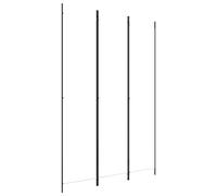 vidaXL Cloison de séparation 3 panneaux pliable en tissu blanc 150 x 220 cm