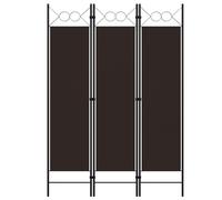 vidaXL Cloison de séparation 3 panneaux Marron 120x180 cm