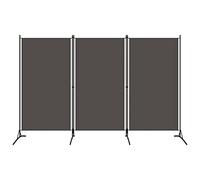 Cloison de séparation 3 panneaux Anthracite 260x180 cm