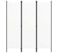 vidaXL Paravent Cloison de séparation 3 panneaux blanc 150 x 180 cm pour chambre à coucher