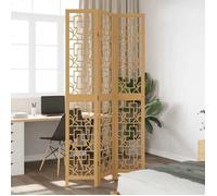 vidaXL Paravent 3 panneaux 358864 – Séparateur de pièce marron bois