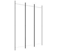 vidaXL Cloison de séparation 3 panneaux Blanc 150x200 cm Tissu Blanc
