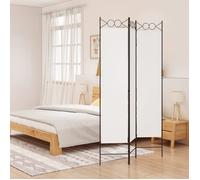 vidaXL Cloison de Séparation 3 Panneaux Séparateur de Pièce Pliable Diviseur Écran d'Intimité Paravent Décoration Salon 350146