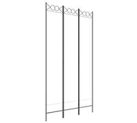 vidaXL Cloison de Séparation 3 Panneaux Séparateur de Pièce Pliable Diviseur Écran d'Intimité Paravent Décoration Salon Blanc 120x220 cm Tissu