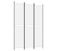 vidaXL Cloison de séparation 3 panneaux pliable tissu blanc 150x220 cm