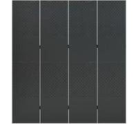 vidaXL Cloison de séparation 4 panneaux Anthracite 160x180 cm Acier Anthracite G