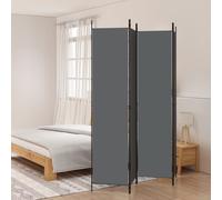 vidaXL Cloison de séparation 4 panneaux Anthracite 200x220 cm Tissu