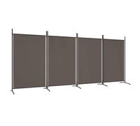 vidaXL Cloison de séparation 4 panneaux pliable Anthracite 346x180 cm Tissu
