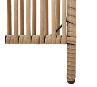 vidaXL Cloison de séparation 4 panneaux beige résine tressée Beige