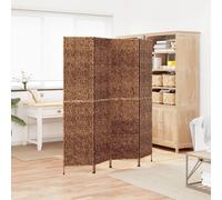 vidaXL Cloison de séparation 4 panneaux marron hyacinthe d'eau