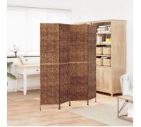 vidaXL Cloison de séparation 4 panneaux marron hyacinthe d'eau 355195