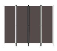 vidaXL Cloison de séparation 4 panneaux Anthracite 200x180 cm