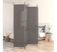 vidaXL Paravent 4 panneaux 200x220 cm tissu anthracite 350200