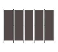 vidaXL Cloison de séparation 5 panneaux Anthracite 250 x 180 cm