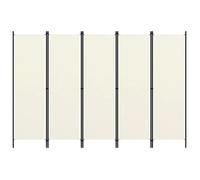 Kamerscherm met 5 panelen 250x180 cm wit320723