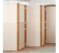 vidaXL Cloison de séparation 5 panneaux Blanc crème 350x180 cm 319185