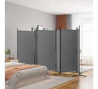 vidaXL Cloison de séparation 6 panneaux Anthracite 520x180 cm Tissu