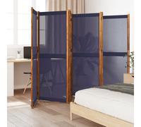 vidaXL Cloison de Séparation 6 Panneaux, Séparateur de Pièce, Écran d'Intimité, Paravent de Salon Chambre Intérieur Extérieur, Bleu Foncé