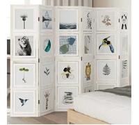 vidaXL Cloison de Séparation 6 Panneaux, Paravent de Chambre, Panneau de Séparateur de Pièce, Écran d'Intimité Salon Bureau, 358697