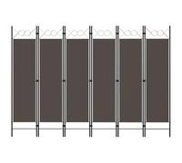 vidaXL Cloison de séparation Paravent 6 panneaux Anthracite 240x180 cm