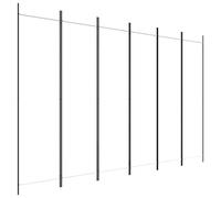 vidaXL Cloison de séparation 6 panneaux Blanc 300x200 cm Tissu Blanc