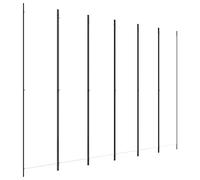 vidaXL Cloison de séparation 6 panneaux Blanc 300x220 cm Tissu Blanc
