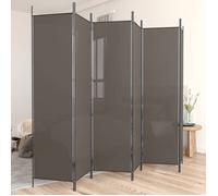 vidaXL Paravent 6 panneaux 300 x 220 cm tissu anthracite – modèle 350208