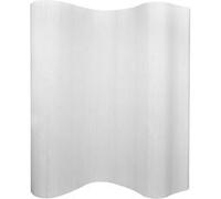 vidaXL Cloison de séparation Bambou Blanc 250 x 165 cm Blanc G
