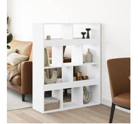 vidaXL Cloison de séparation blanc 100x33x125 5 cm bois d'ingénierie séparateur de pièce cloison de pièce cloison de 3309519