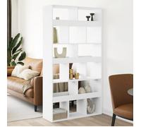 vidaXL Cloison de séparation blanc 100x33x187,5 cm bois d'ingénierie, séparateur de pièce, cloison de pièce, cloison de 3309537