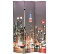 vidaXL Cloison de séparation pliable 120x170 cm New York la nuit Multicolore