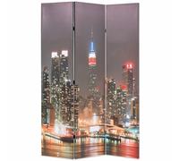 Cloison de Séparation Pliable 120x170 cm New York la Nuit Paravent vidaXL