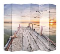vidaXL Cloison de séparation pliable 228 x 170 cm Lac