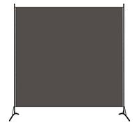 vidaXL Cloison de Séparation, Séparateur de Pièce, Écran d'Intimité, Paravent de Chambre à Coucher Maison Intérieur, Anthracite 175x180 cm Tissu