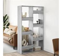 vidaXL Cloison de séparation sonoma gris 100x33x175 cm bois ingénierie Marron