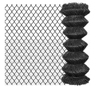 vidaXL Clôture à mailles Acier 25 x 1 m Gris