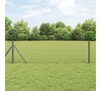 Vidaxl Clôture À Mailles Grises 0.4x10 M Acier