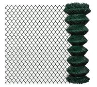 vidaXL Clôture à mailles losangées Acier 1,25x15 m Vert
