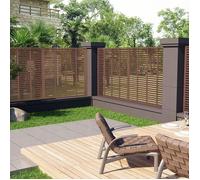 vidaXL Clôture à persiennes WPC 180x180 cm Marron