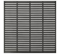 vidaXL Clôture à persiennes WPC 180x180 cm gris foncé