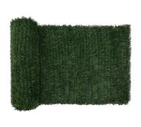 Vidaxl Clôture Artificielle Vert Foncé 1 X 6 M Pvc Et Acier