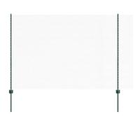 vidaXL Clôture avec Poteau Vert 1,5 x 50 m Acier et PVC, Clôture de Jardin Ajustable, Moderne et Durable, séparateur d'espace, partition privée pour Vos extérieurs