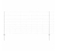 vidaXL Poteaux de clôture 22 pcs U-Channel 120 cm Acier galvanisé