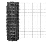 vidaXL Clôture Barrière de Jardin Euro 25x1 m Maille Acier 77 x 64 mm Gris