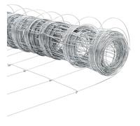 Vidaxl Clôture De Champ 1x25 M Acier Galvanisé
