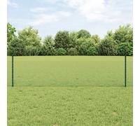 Vidaxl Clôture De Jardin 2 Pièces Vert Acier Inoxydable Pvc 25 X 0.5 M