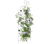 vidaXL Clôture de jardin treillis 3 pcs, vert, 112 x 40 cm, acier, cadre aluminium