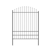 vidaXL Clôture de Jardin avec Arceau Gris 13,6x2 m en Acier