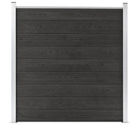 vidaXL Clôture de Jardin Barrière de Jardin Panneau de Clôture Résistant à la Pourriture et à la Rouille Extérieur WPC 180x186 cm Gris