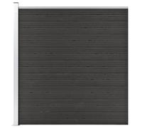 vidaXL Clôture de Jardin Barrière de Jardin Panneau de Clôture Résistant à la Pourriture et à la Rouille Extérieur WPC 175x186 cm Gris